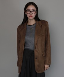 J by blue（ジェイバイブルー）の「スウェードテーラードジャケット（テーラードジャケット）」