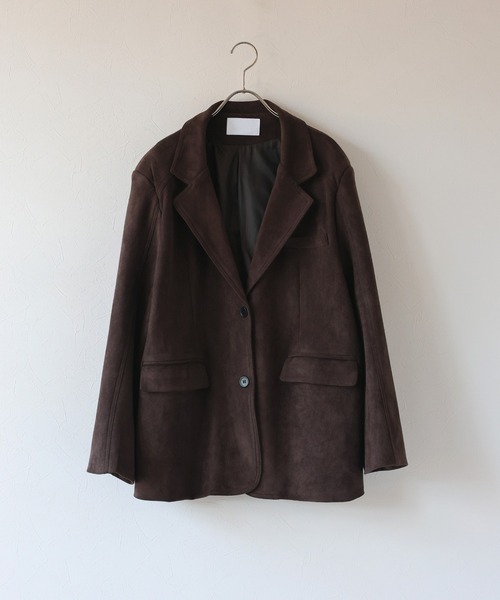 スウェードテーラードジャケット（テーラードジャケット）｜J by blue