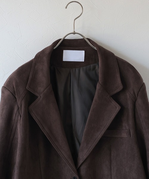 スウェードテーラードジャケット（テーラードジャケット）｜J by blue