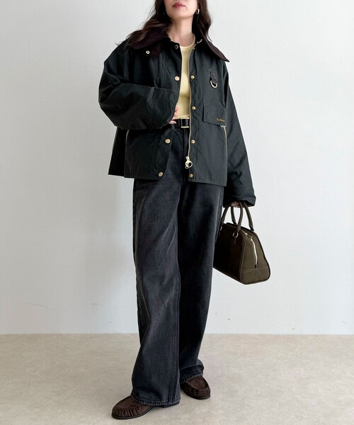 Barbour（バブアー）の「【BARBOUR/バブアー】 COTTON WAX JACKET（ブルゾン・レディース・カーキ/ブラック・38）」の19枚目の写真