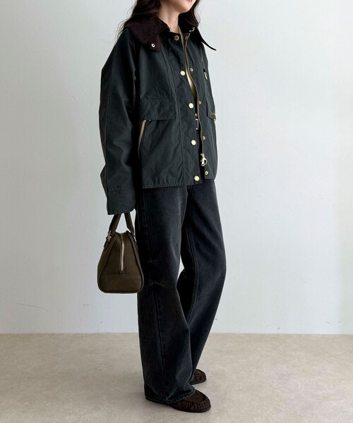 Barbour（バブアー）の「【BARBOUR/バブアー】 COTTON WAX JACKET（ブルゾン・レディース・カーキ/ブラック・38）」の20枚目の写真