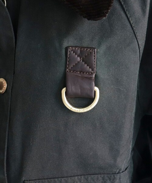 Barbour（バブアー）の「【BARBOUR/バブアー】 COTTON WAX JACKET（ブルゾン・レディース・カーキ/ブラック・38）」の4枚目の写真