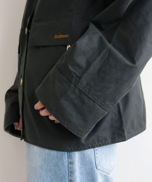 Barbour（バブアー）の「【BARBOUR/バブアー】 COTTON WAX JACKET（ブルゾン・レディース・カーキ/ブラック・38）」の16枚目の写真