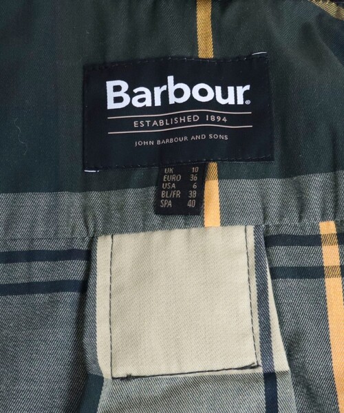 Barbour（バブアー）の「【BARBOUR/バブアー】 COTTON WAX JACKET（ブルゾン・レディース・カーキ/ブラック・38）」の14枚目の写真
