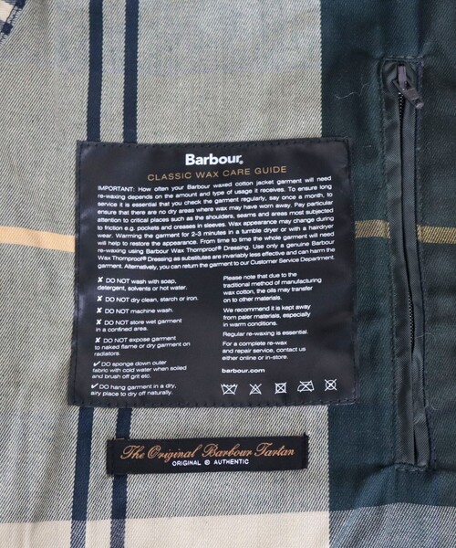 Barbour（バブアー）の「【BARBOUR/バブアー】 COTTON WAX JACKET（ブルゾン・レディース・カーキ/ブラック・38）」の13枚目の写真