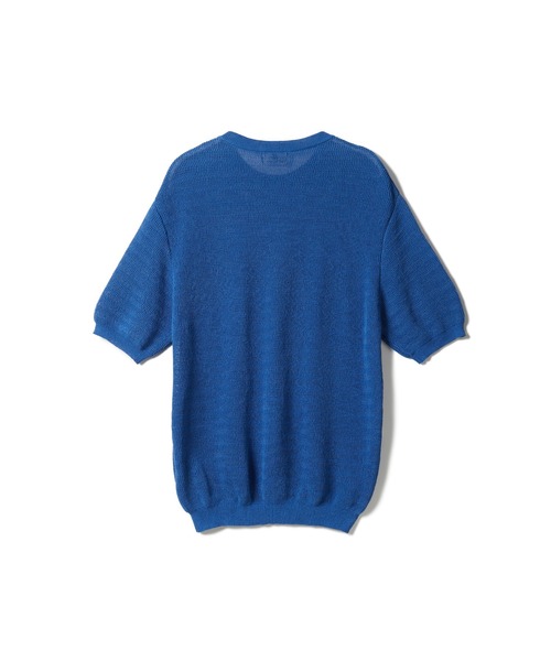 SEAGREEN（シーグリーン）の「SEAGREEN(シーグリーン) PAPER KNIT BORDER T-SHIRT（Tシャツ/カットソー・メンズ・ベージュ/ブルー・3/2）」の3枚目の写真