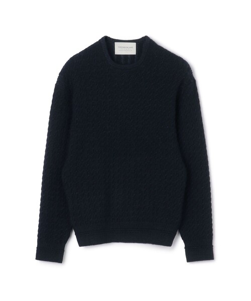 セール】TOMORROWLAND tricot アルパカポリエステルケーブル クルー