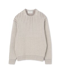 TOMORROWLAND tricot アルパカポリエステルケーブル クルーネックプルオーバー