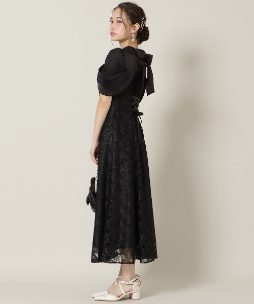 WILLSELECTION(ウィルセレクション)の「シアーベールレースワンピース(ドレス・レディース・ラベンダー/ネイビー/ブラック/ミント・FREE)」の14枚目の写真