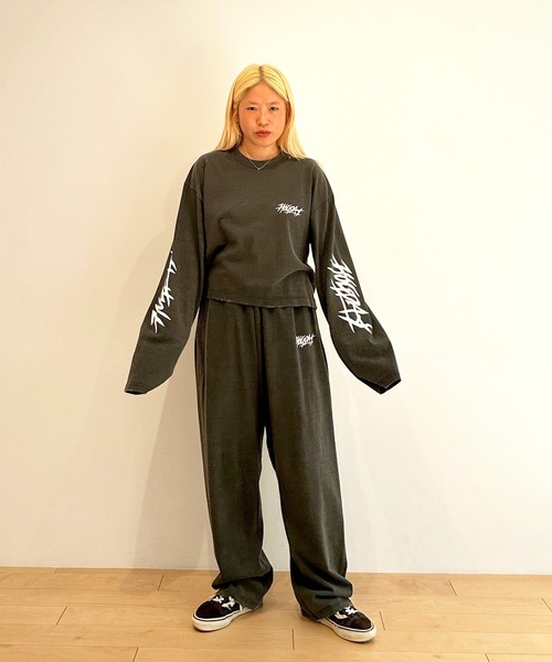 HOLIDAY（ホリデイ）の「SUPER FINE DRY DAMAGE WIDE PANTS スーパーファインドライダメージワイドパンツ（その他パンツ・レディース・レッド/シルバーグレー/ブラック・ONE SIZE）」の16枚目の写真