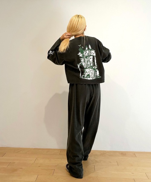 HOLIDAY（ホリデイ）の「SUPER FINE DRY DAMAGE WIDE PANTS スーパーファインドライダメージワイドパンツ（その他パンツ・レディース・レッド/シルバーグレー/ブラック・ONE SIZE）」の17枚目の写真