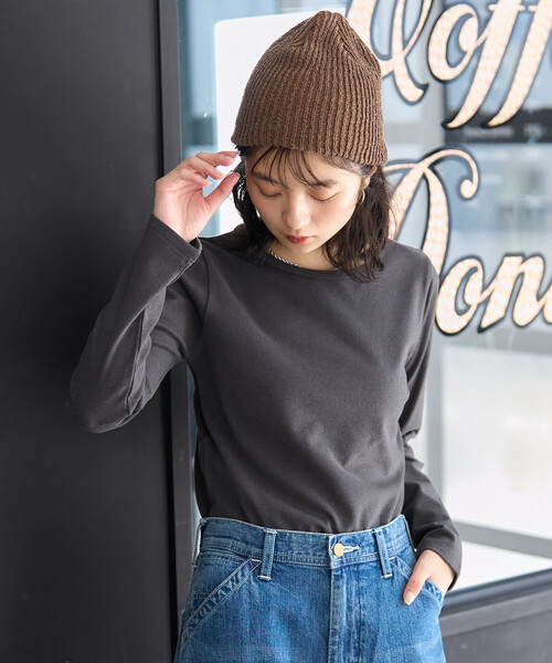 FREAK'S STORE(フリークスストア)の「起毛 コンパクト ロンT(Tシャツ/カットソー・レディース・グレー/オフホワイト/オレンジ系その他/チャコール・フリ-)」の21枚目の写真