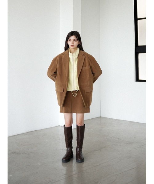 Katrin TOKYO(カトリーントーキョー)の「cropped full zip fleece(カーディガン/ボレロ・レディース・レモンイエロー/ダークブラウン/ブルー系その他・FREE/XS)」の11枚目の写真