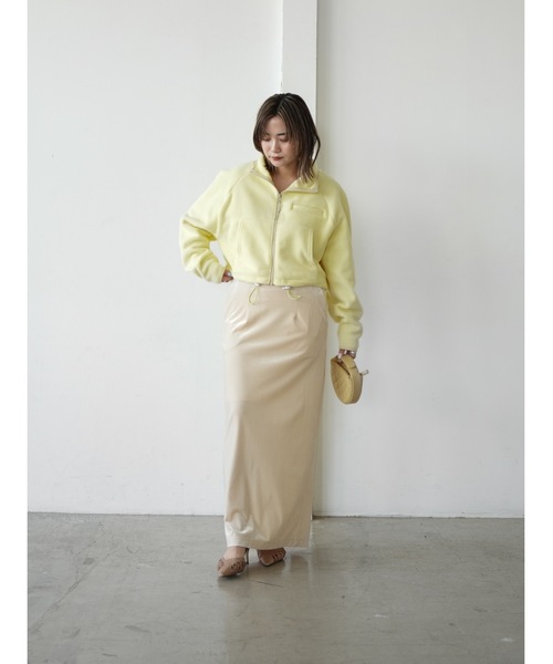 Katrin TOKYO(カトリーントーキョー)の「cropped full zip fleece(カーディガン/ボレロ・レディース・レモンイエロー/ダークブラウン/ブルー系その他・FREE/XS)」の13枚目の写真