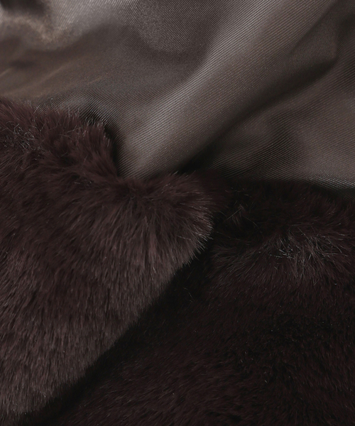 La TOTALITE（ラトータリテ）の「インナーファーダウン（ダウンジャケット/コート・レディース・ブラウン/ブラック・36/38）」の21枚目の写真