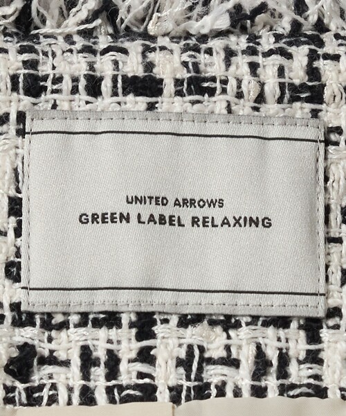 green label relaxing（グリーンレーベルリラクシング）の「ツイードライク ノーカラー ジャケット（ノーカラージャケット・レディース・ネイビー/その他1・38/36）」の18枚目の写真