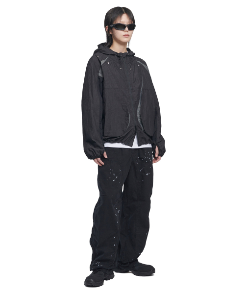 NOMANUAL(NOMANUAL)の「PAINTED DOUBLE KNEE PANTS - WASHED BLACK(その他パンツ・レディース・その他・MEDIUM/LARGE/SMALL/X-LARGE)」の3枚目の写真