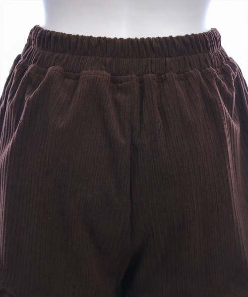 clear（クリア）の「コーデュロイ裾フリルショートパンツ［大人 カジュアル 着回し力抜群］≪AW新作≫（その他パンツ・レディース・ブラウン/アイボリー・F）」の13枚目の写真