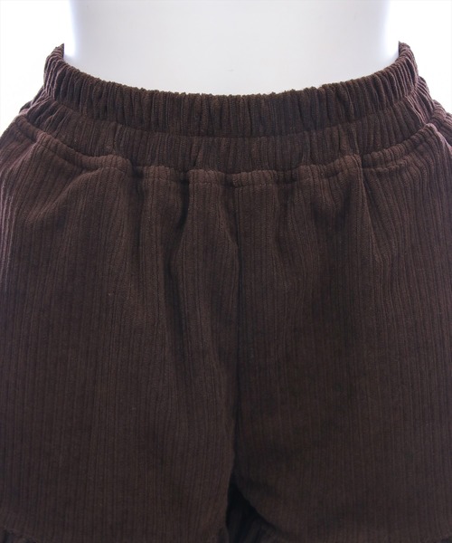 clear（クリア）の「コーデュロイ裾フリルショートパンツ［大人 カジュアル 着回し力抜群］≪AW新作≫（その他パンツ・レディース・ブラウン/アイボリー・F）」の16枚目の写真