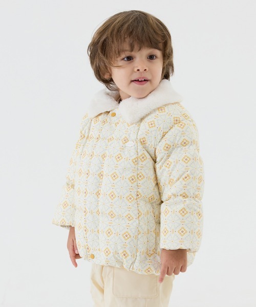 moimoln(モイモルン)の「【ReRe】シャーベットパデットフェザーコート(ブルゾン・キッズ・イエロー/ブルー・90cm/100cm/110cm/120cm/130cm)」の9枚目の写真