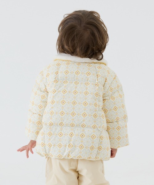 moimoln(モイモルン)の「【ReRe】シャーベットパデットフェザーコート(ブルゾン・キッズ・イエロー/ブルー・90cm/100cm/110cm/120cm/130cm)」の10枚目の写真