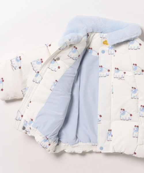 moimoln(モイモルン)の「【ReRe】シャーベットパデットフェザーコート(ブルゾン・キッズ・イエロー/ブルー・90cm/100cm/110cm/120cm/130cm)」の13枚目の写真