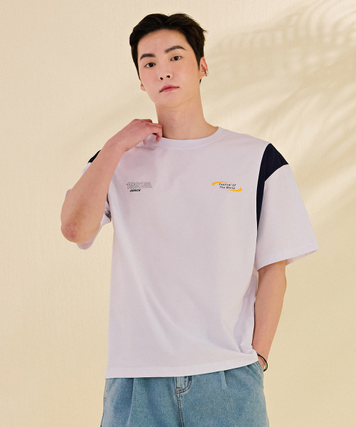 Jean イラスト 半袖Tシャツ ホワイト Jean イラスト 半袖Tシャツ ホワイト