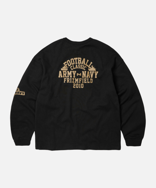 FRIZMWORKS(フリズムワークス)の「ARMY-NAVY GAME L/S TEE _ BLACK(Tシャツ/カットソー・メンズ・その他・MEDIUM/LARGE/SMALL/X-LARGE)」の3枚目の写真