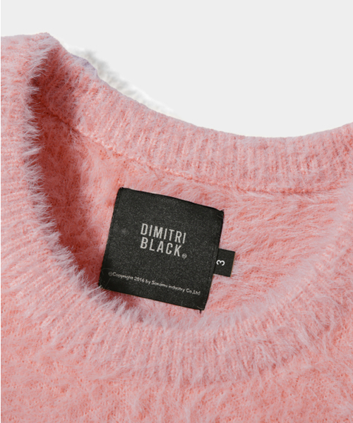 DIMITRI BLACK(ディミトリブラック)の「エッセンシャルクロップヘアリーラウンドニット_ピンク(ニット/セーター・レディース・その他・SMALL)」の5枚目の写真