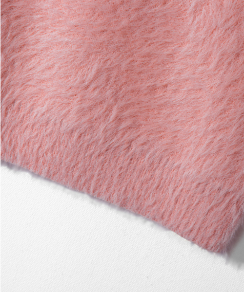 DIMITRI BLACK(ディミトリブラック)の「エッセンシャルクロップヘアリーラウンドニット_ピンク(ニット/セーター・レディース・その他・SMALL)」の7枚目の写真