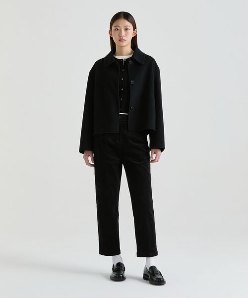 MUSINSA STANDARD WOMAN（ムシンサスタンダードウーマン）の「ウィメンズラムウールラウンドネッククロップカーディガン[ブラック]（カーディガン/ボレロ・レディース・その他・SMALL/MEDIUM/LARGE/X-SMALL）」の15枚目の写真