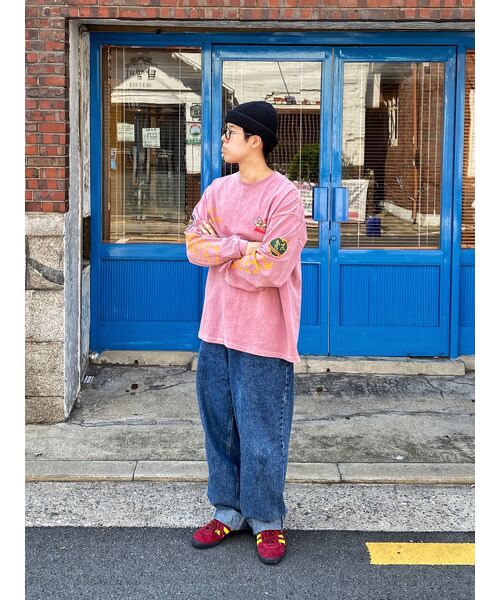 OUTSTANDING(アウトスタンディング)の「MIL SERIES LONG SLEEVE(74TH FIGHTER SQ)_PIGMENT PINK(Tシャツ/カットソー・レディース・その他・SMALL/MEDIUM/LARGE)」の8枚目の写真