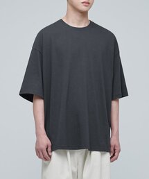 エクストラオーバーサイズクルーネックTシャツ[ダークグレー]