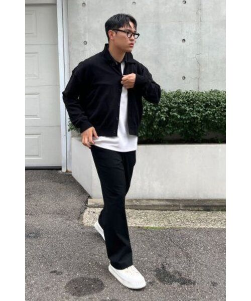MUSINSA STANDARD（ムシンサスタンダード）の「ジェンダーレスワイドバンディングスラックス[ブラック]（スラックス・レディース・その他・34/32/30/24/26/28/36/38）」の4枚目の写真