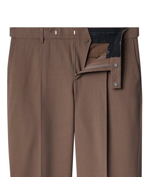 MUSINSA STANDARD（ムシンサスタンダード）の「軽量ワイド隠しバンディングスラックス[ライトブラウン]（スラックス・メンズ・その他・27/28/29/38/42/32/30/31/26/40）」の3枚目の写真