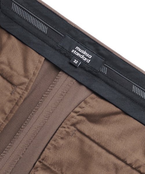 MUSINSA STANDARD（ムシンサスタンダード）の「軽量ワイド隠しバンディングスラックス[ライトブラウン]（スラックス・メンズ・その他・27/28/29/38/42/32/30/31/26/40）」の8枚目の写真