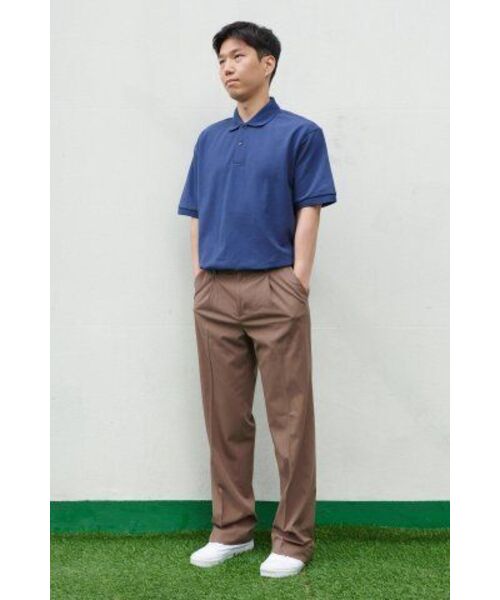 MUSINSA STANDARD（ムシンサスタンダード）の「軽量ワイド隠しバンディングスラックス[ライトブラウン]（スラックス・メンズ・その他・27/28/29/38/42/32/30/31/26/40）」の10枚目の写真
