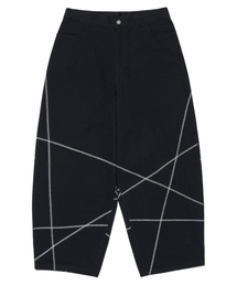 S.L WIDE PANTS - BLACK