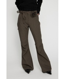 LAGUA GEM | CORSAGE BELT SET FLARE パンツ(その他パンツ)