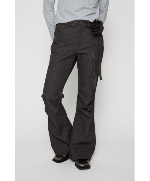 LAGUA GEM(ラグアジェム)の「CORSAGE BELT SET FLARE パンツ(その他パンツ・レディース・ブラック/ブラウン・X-SMALL/SMALL/MEDIUM)」の4枚目の写真