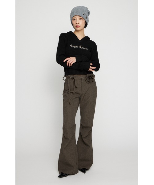 LAGUA GEM(ラグアジェム)の「CORSAGE BELT SET FLARE パンツ(その他パンツ・レディース・ブラック/ブラウン・X-SMALL/SMALL/MEDIUM)」の8枚目の写真