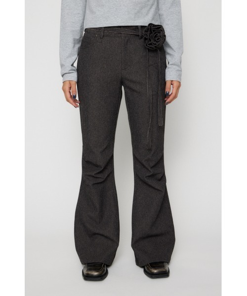 LAGUA GEM(ラグアジェム)の「CORSAGE BELT SET FLARE パンツ(その他パンツ・レディース・ブラック/ブラウン・X-SMALL/SMALL/MEDIUM)」の3枚目の写真