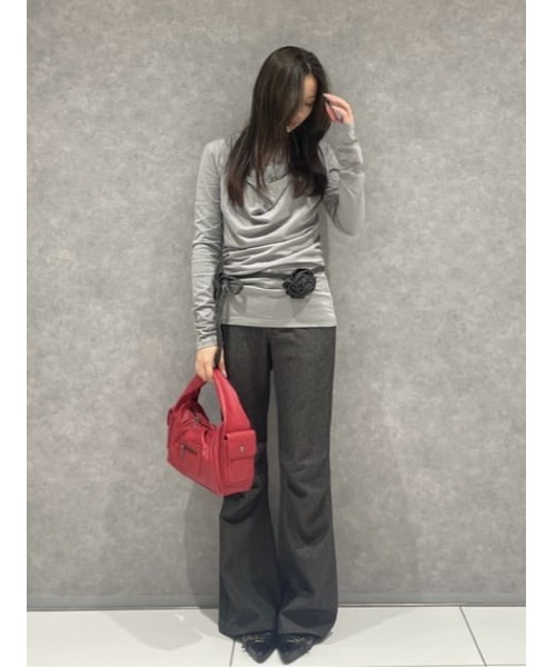 LAGUA GEM(ラグアジェム)の「CORSAGE BELT SET FLARE パンツ(その他パンツ・レディース・ブラック/ブラウン・X-SMALL/SMALL/MEDIUM)」の17枚目の写真