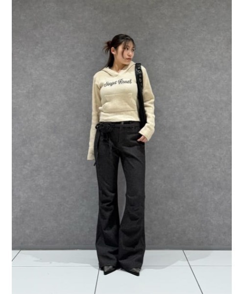 LAGUA GEM(ラグアジェム)の「CORSAGE BELT SET FLARE パンツ(その他パンツ・レディース・ブラック/ブラウン・X-SMALL/SMALL/MEDIUM)」の14枚目の写真