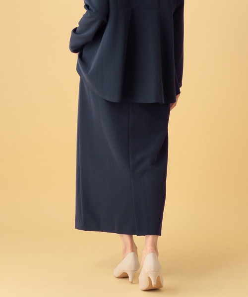 Elura（エルーラ）の「≪入卒/セレモニー/通勤≫ダブルクロススカート＜低身長サイズあり＞/603866（スカート・レディース・ブラック/アイボリー/ネイビー・FREE(S)/FREE）」の12枚目の写真