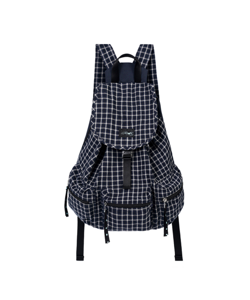 FENNEC（フェネック）の「BERRY POCKET BACKPACK LARGE - CHECK NAVY（バックパック/リュック・レディース・その他・FREE）」の3枚目の写真