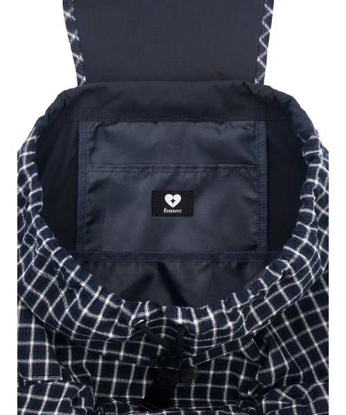 FENNEC（フェネック）の「BERRY POCKET BACKPACK LARGE - CHECK NAVY（バックパック/リュック・レディース・その他・FREE）」の11枚目の写真