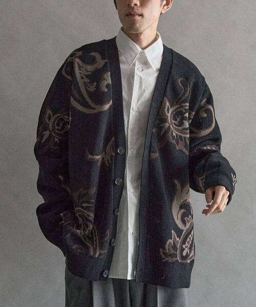 CRAFT STANDARD BOUTIQUE（クラフトスタンダードブティック）の「総柄ニットカーディガン（カーディガン/ボレロ・メンズ・レオパード/その他13・M/L）」の2枚目の写真