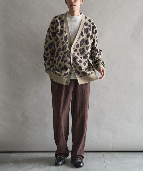 CRAFT STANDARD BOUTIQUE（クラフトスタンダードブティック）の「総柄ニットカーディガン（カーディガン/ボレロ・メンズ・レオパード/その他13・M/L）」の6枚目の写真