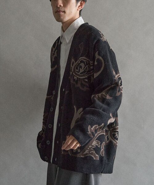 CRAFT STANDARD BOUTIQUE（クラフトスタンダードブティック）の「総柄ニットカーディガン（カーディガン/ボレロ・メンズ・レオパード/その他13・M/L）」の10枚目の写真